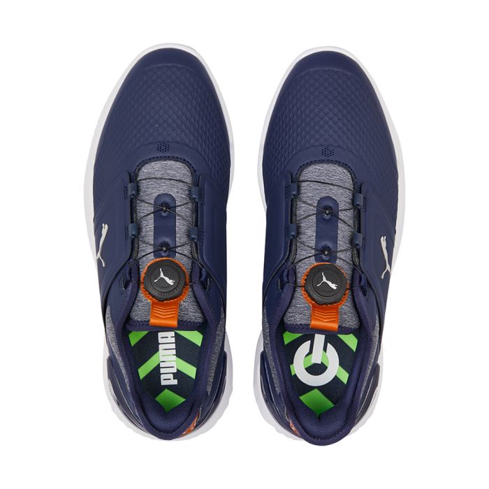 Puma Men’s Ignite Elevate Disc MD Spikeless Golf Shoes - Navy/Silver
