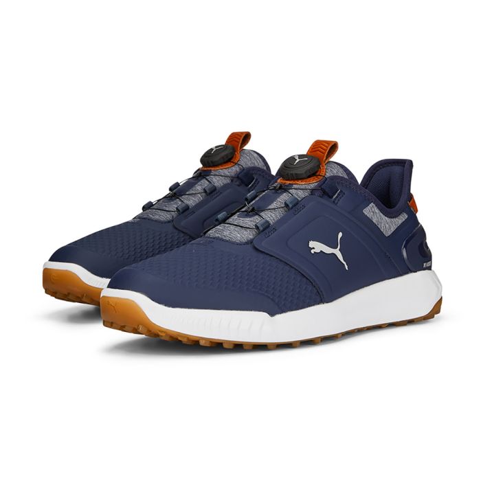 Puma Men’s Ignite Elevate Disc MD Spikeless Golf Shoes - Navy/Silver