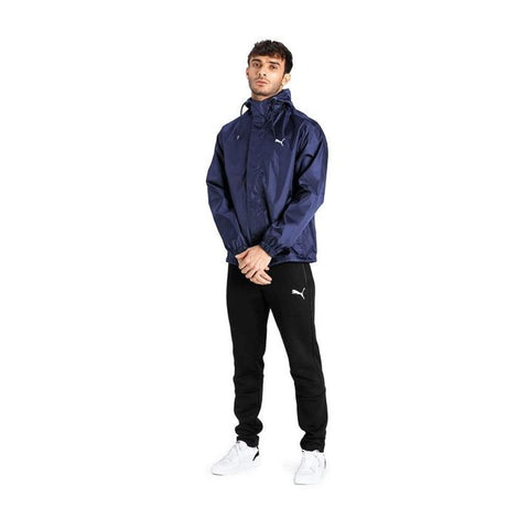 Puma Men’s Basic Regular Fit Rain Jacket - Navy