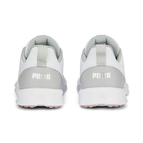 Puma Women's Laguna Fusion MD Spikeless Golf Shoes - White/Flat Light Gray