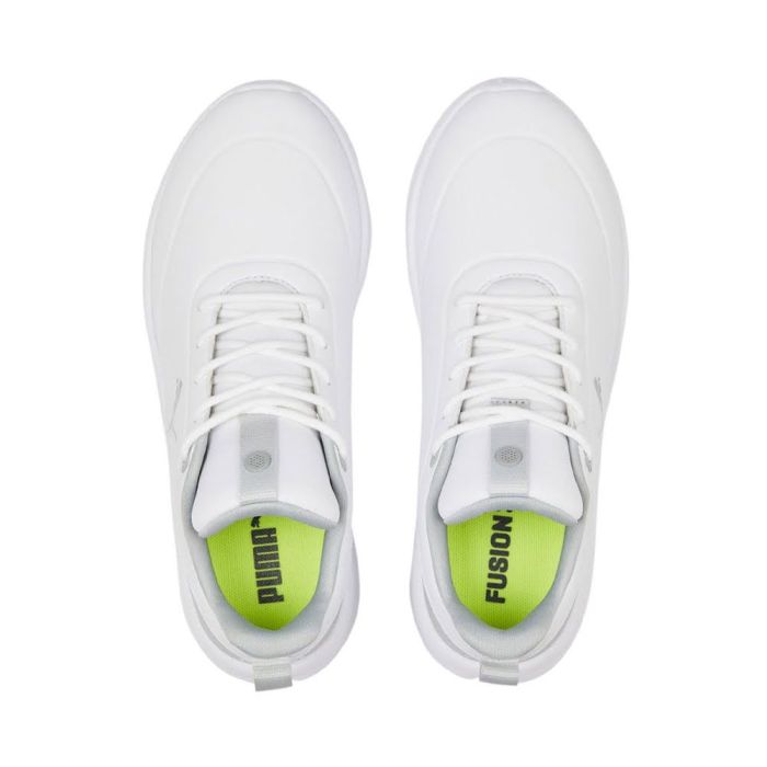 Puma Women's Laguna Fusion MD Spikeless Golf Shoes - White/Flat Light Gray