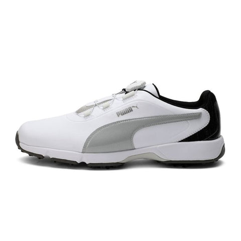 Puma Men’s Drive Fusion Disc Spiked MD Golf Shoes - White