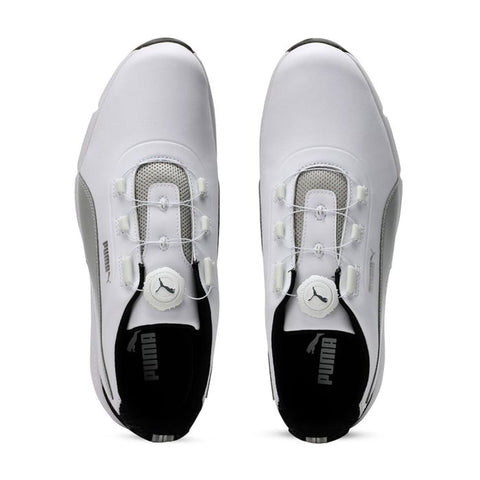 Puma Men’s Drive Fusion Disc Spiked MD Golf Shoes - White