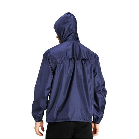 Puma Men’s Basic Regular Fit Rain Jacket - Navy