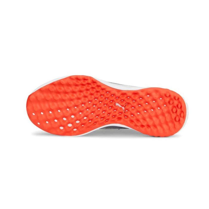 Puma Men’s Fusion Pro Spikeless MD Golf Shoes - Quarry/Silver/Red Blast