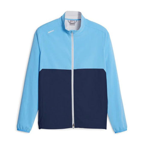 Puma Men's Monterey Wind Golf Jacket - Regal Blue/White Glow