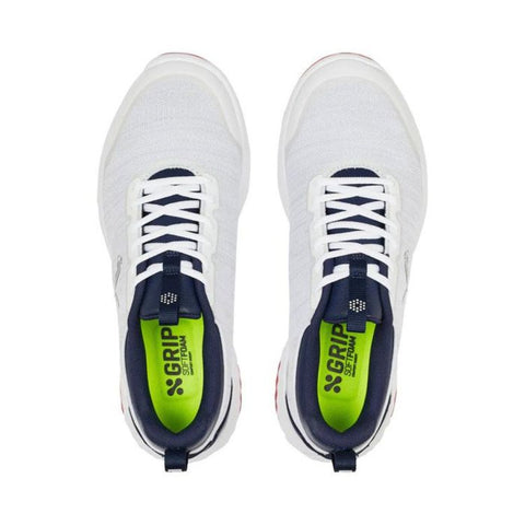Puma Men’s Fusion Pro MD Spikeless Golf Shoes – White/Navy/Red