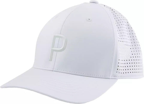 Men's Tech P Snapback Golf White Cap