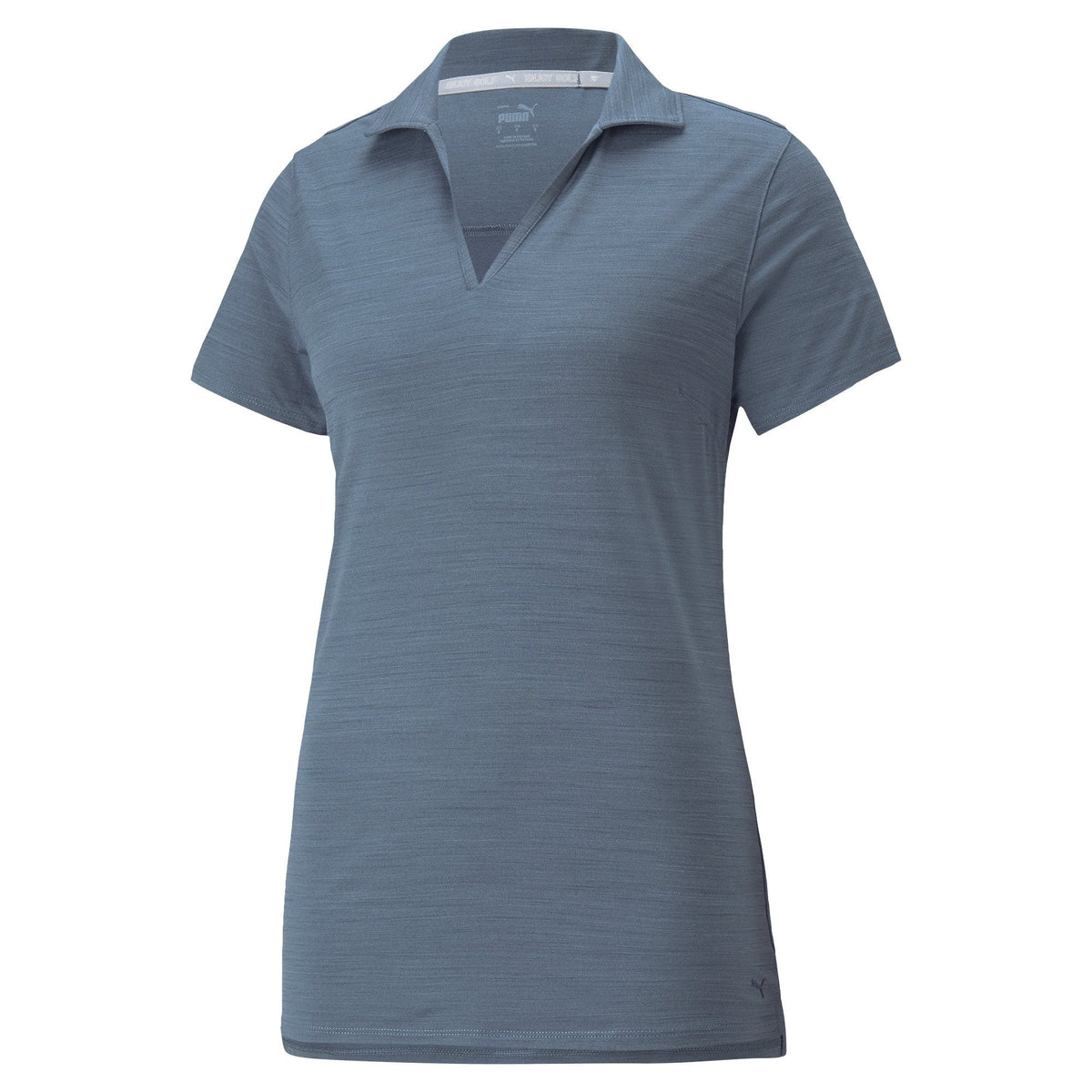Puma Gamer Cloudspun Coast Ladies Golf Polo Shirt Evening Sky Heather